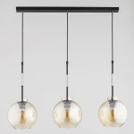 Verone lampa wisząca 3xE27 czarna złota 62649