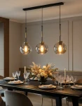 Verone lampa wisząca 3xE27 czarna złota 62649