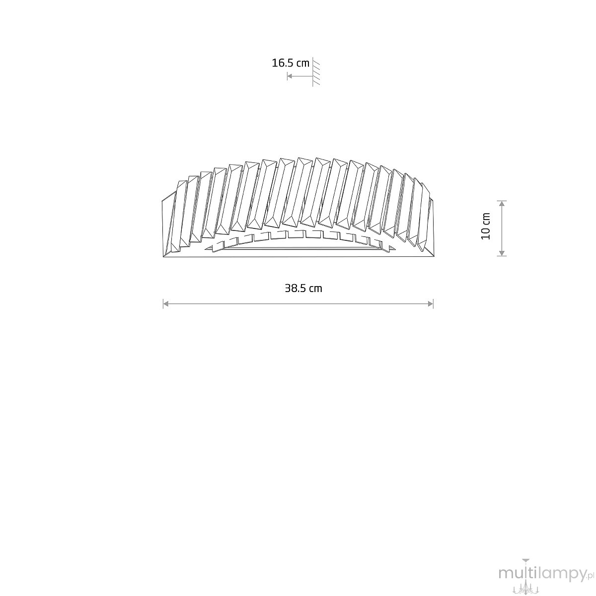Luxora kinkiet LED 15W 3000K nikiel 11710