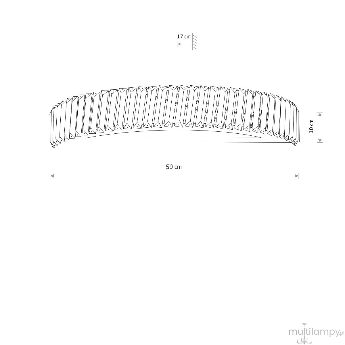 Luxora kinkiet LED 20W 3000K nikiel 11711