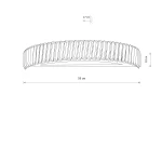 Luxora kinkiet LED 20W 3000K nikiel 11711