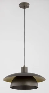 Helisto lampa wisząca E27 brązowa 61553