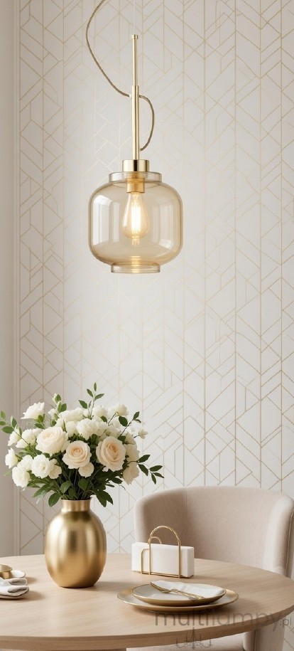 Lexa lampa wisząca E27 złota 61579