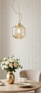 Lexa lampa wisząca E27 złota 61579