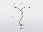 Hampton lampa stołowa 2xLED 10,4W chrom 8326-0201