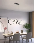 Toronto lampa wisząca LED 64W czarna 7095-0110