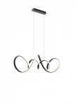 Toronto lampa wisząca LED 64W czarna 7095-0110