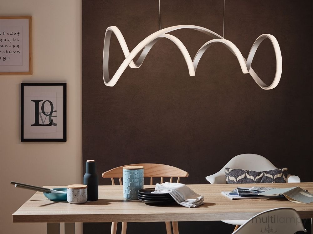 Toronto lampa wisząca LED 64W srebrna 7095-0163
