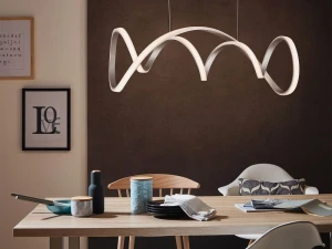 Toronto lampa wisząca LED 64W srebrna 7095-0163