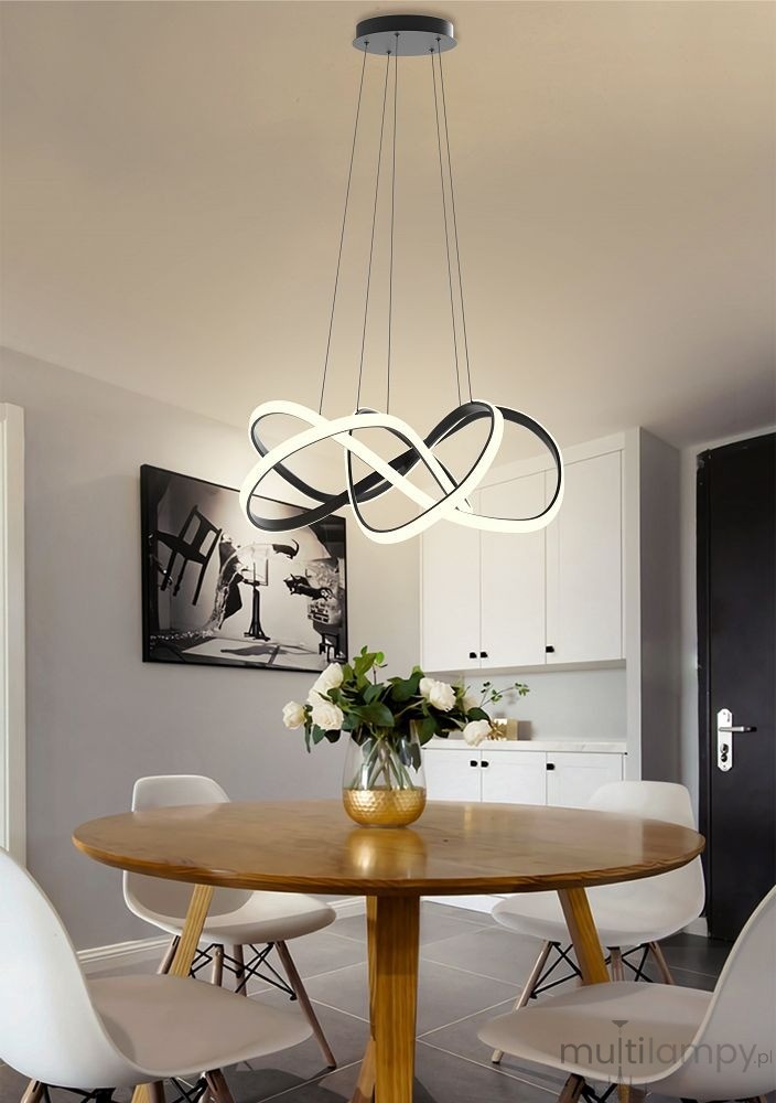 Art lampa wisząca LED 138W czarna 7097-0110