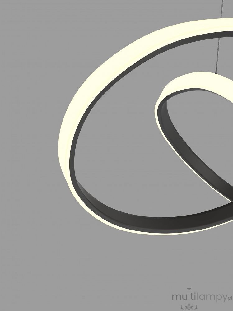 Art lampa wisząca LED 138W czarna 7097-0110