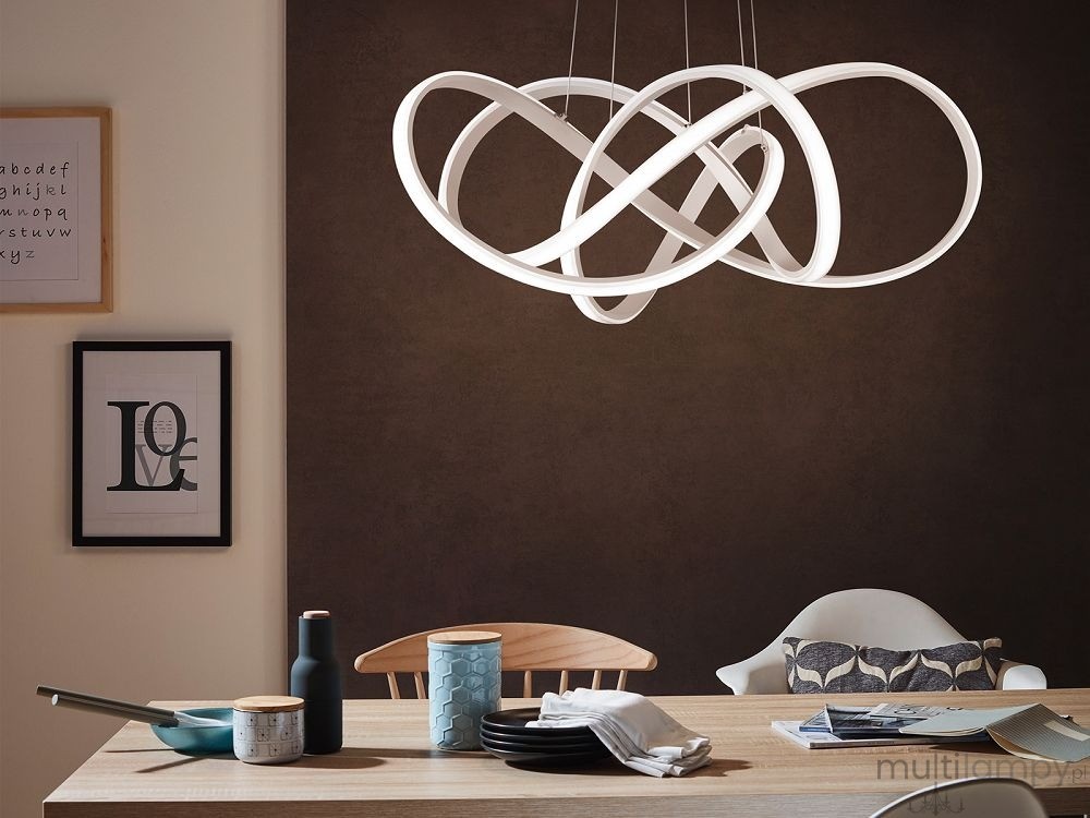 Art lampa wisząca LED 138W srebrna 7097-0163