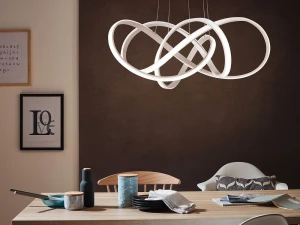 Art lampa wisząca LED 138W srebrna 7097-0163