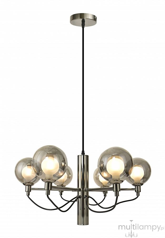 Classico lampa wisząca 6xG9 czarny chrom 6221-0610
