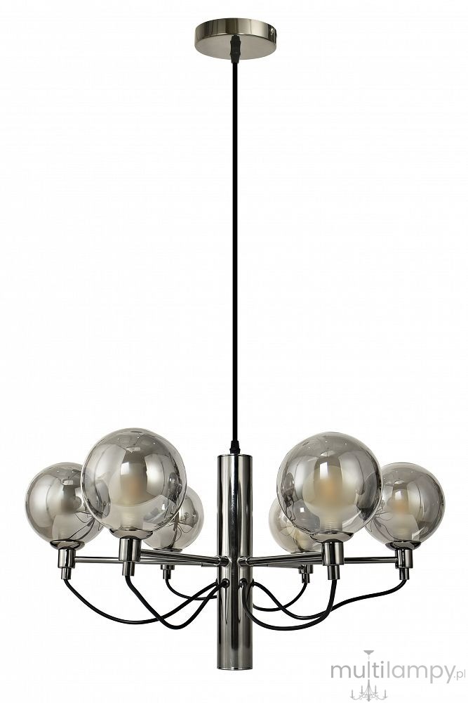 Classico lampa wisząca 6xG9 czarny chrom 6221-0610