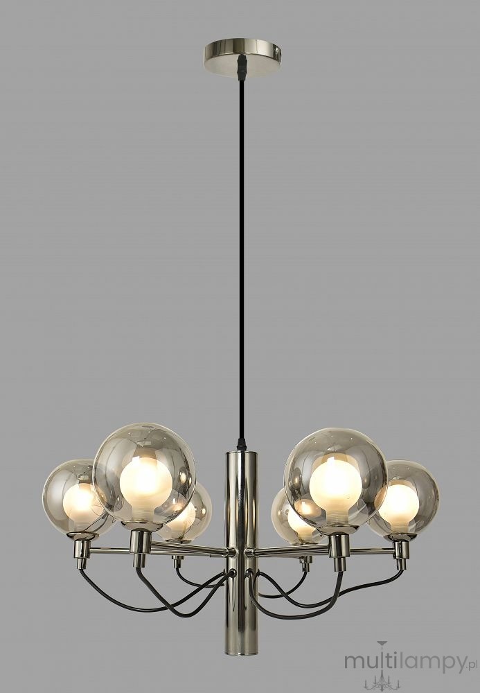 Classico lampa wisząca 6xG9 czarny chrom 6221-0610