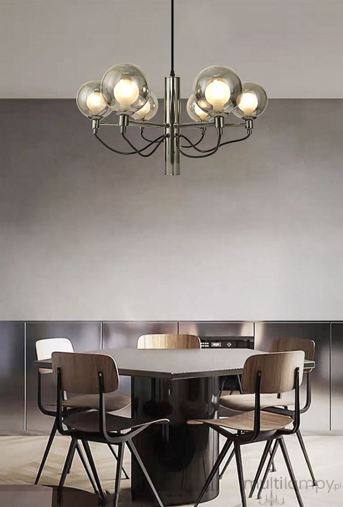 Classico lampa wisząca 6xG9 czarny chrom 6221-0610