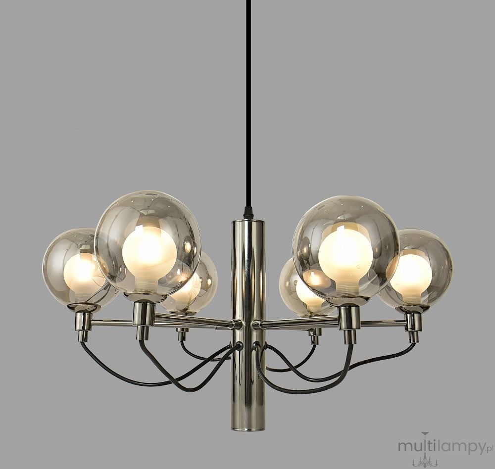 Classico lampa wisząca 6xG9 czarny chrom 6221-0610