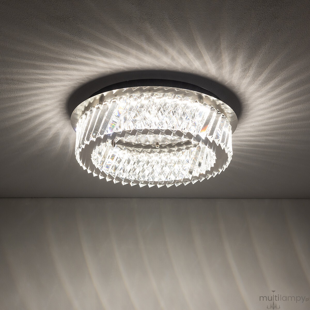 Luxora lampa sufitowa LED 20W 3000K nikiel 11708