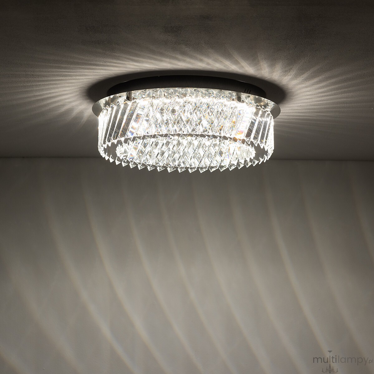 Luxora lampa sufitowa LED 20W 3000K nikiel 11708