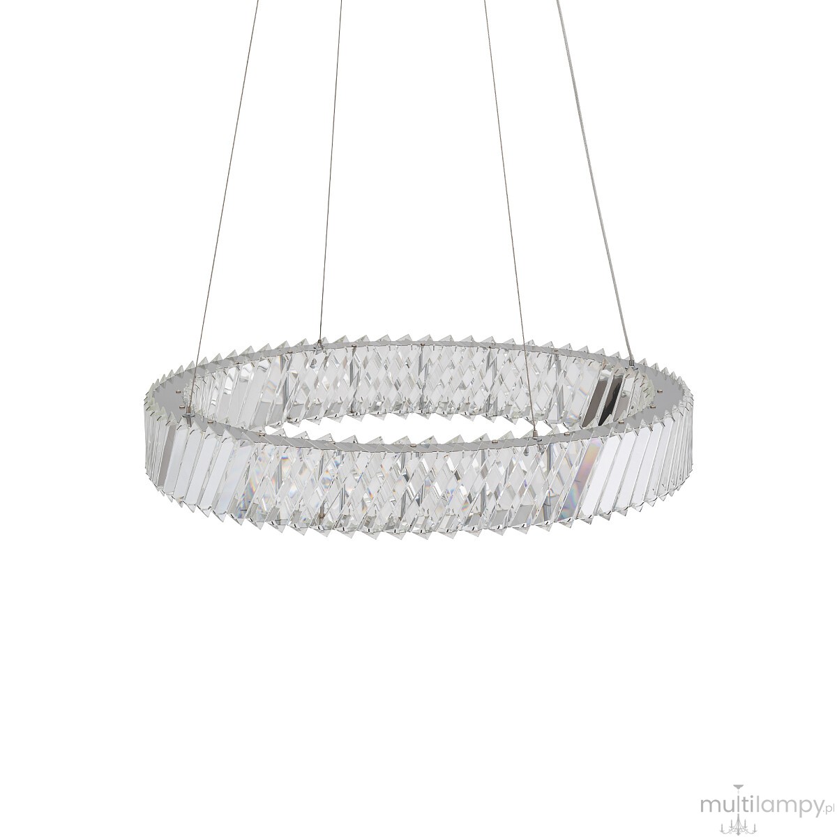 Luxora Round lampa wisząca LED 30W 3000K nikiel 11705