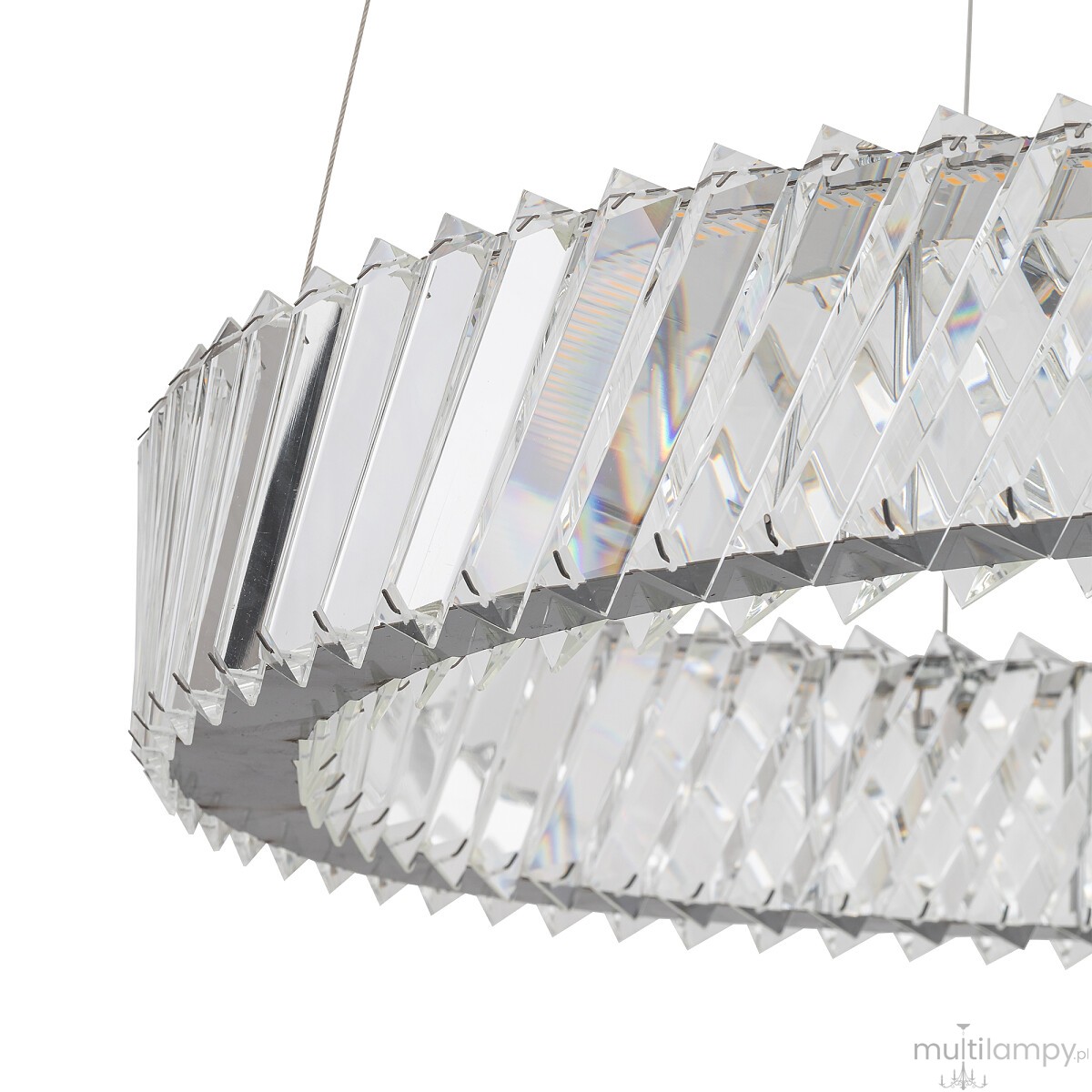 Luxora Round lampa wisząca LED 30W 3000K nikiel 11705