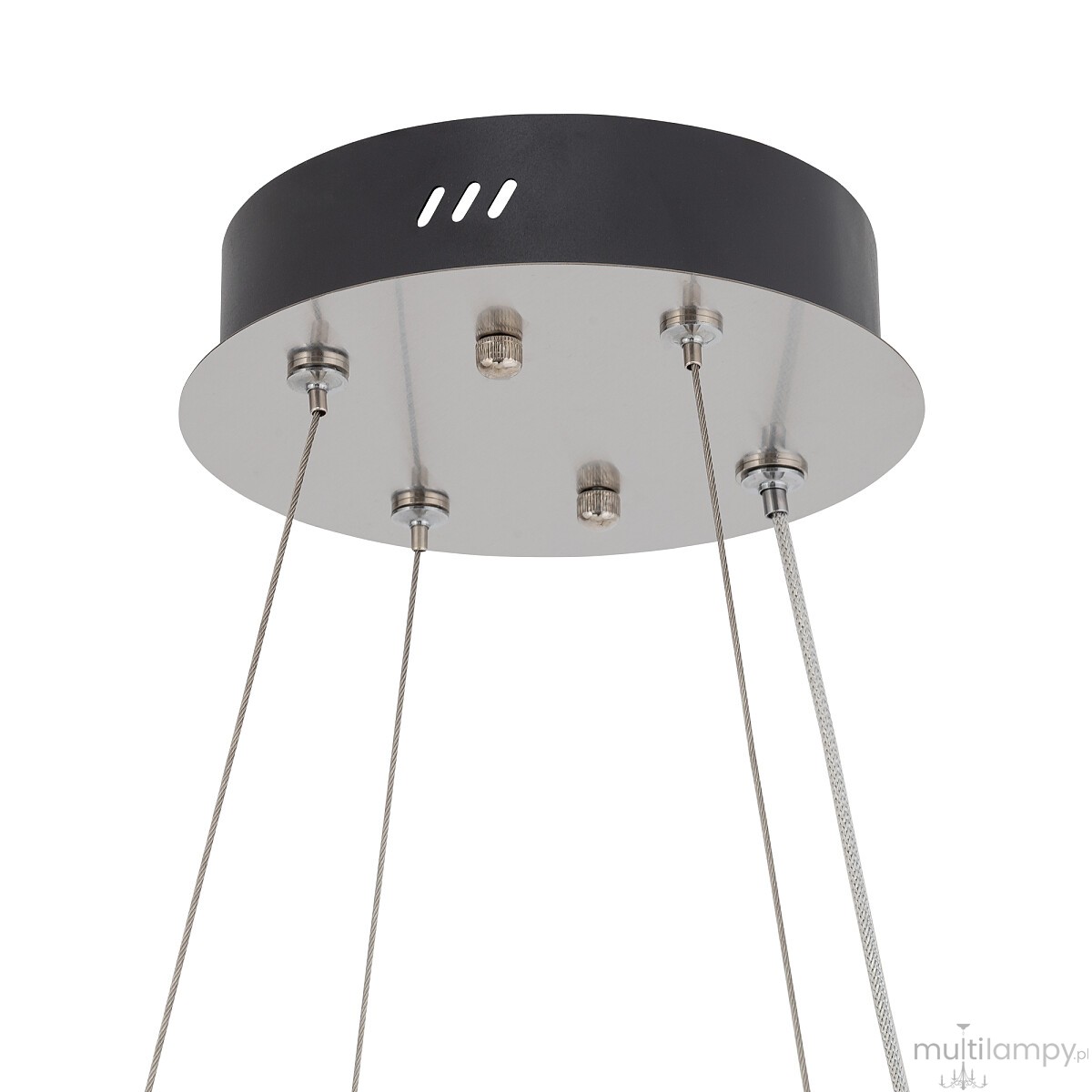Luxora Round lampa wisząca LED 30W 3000K nikiel 11705