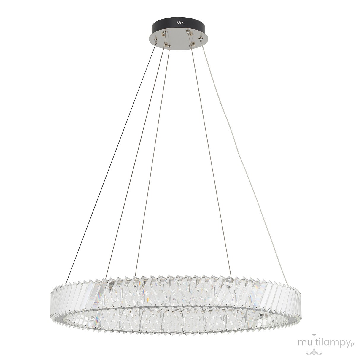 Luxora Round lampa wisząca LED 38W 3000K nikiel 11706