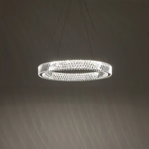 Luxora Round lampa wisząca LED 38W 3000K nikiel 11706