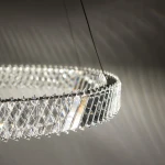 Luxora Round lampa wisząca LED 38W 3000K nikiel 11706