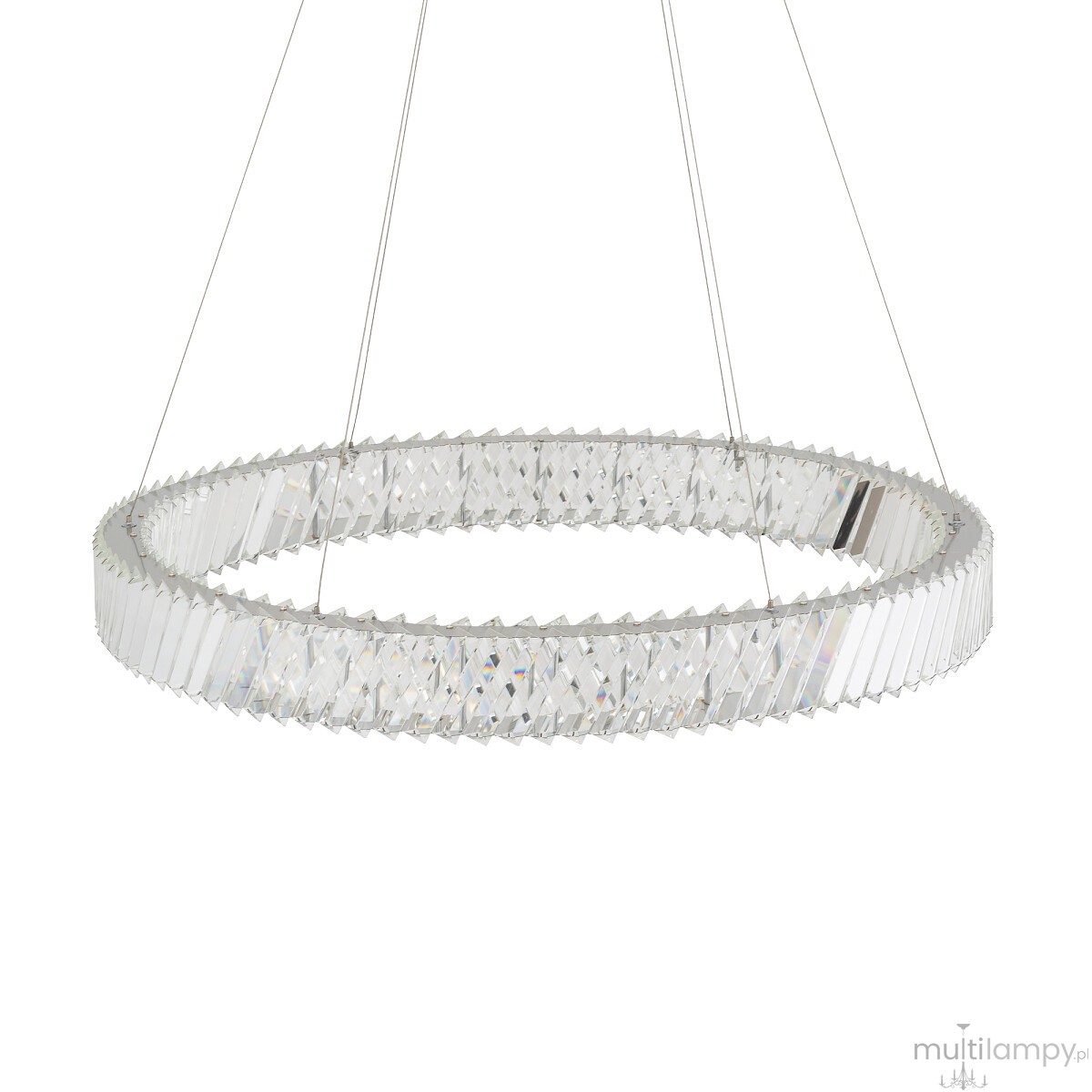 Luxora Round lampa wisząca LED 38W 3000K nikiel 11706