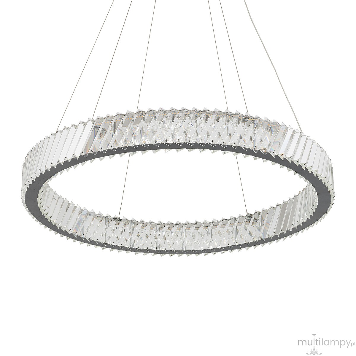 Luxora Round lampa wisząca LED 38W 3000K nikiel 11706