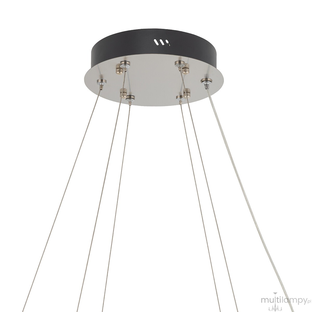 Luxora Round lampa wisząca LED 38W 3000K nikiel 11706