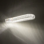 Luxora Oval lampa wisząca LED 40W 3000K nikiel 11707