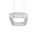 Luxora Oval lampa wisząca LED 40W 3000K nikiel 11707
