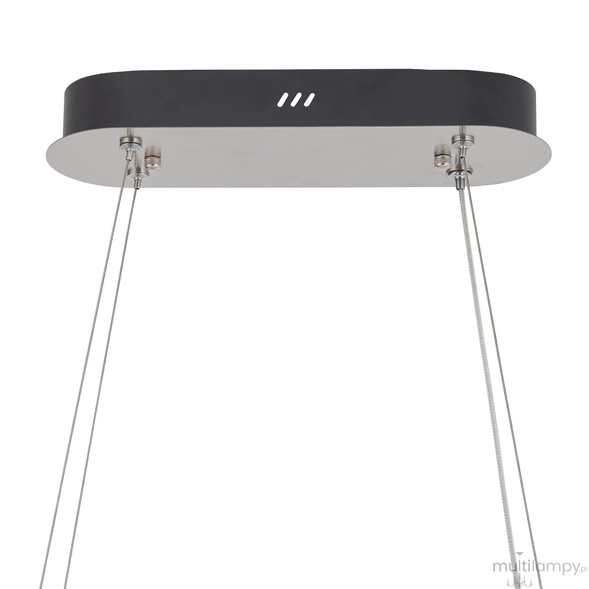 Luxora Oval lampa wisząca LED 40W 3000K nikiel 11707