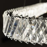 Luxora Oval lampa wisząca LED 40W 3000K nikiel 11707