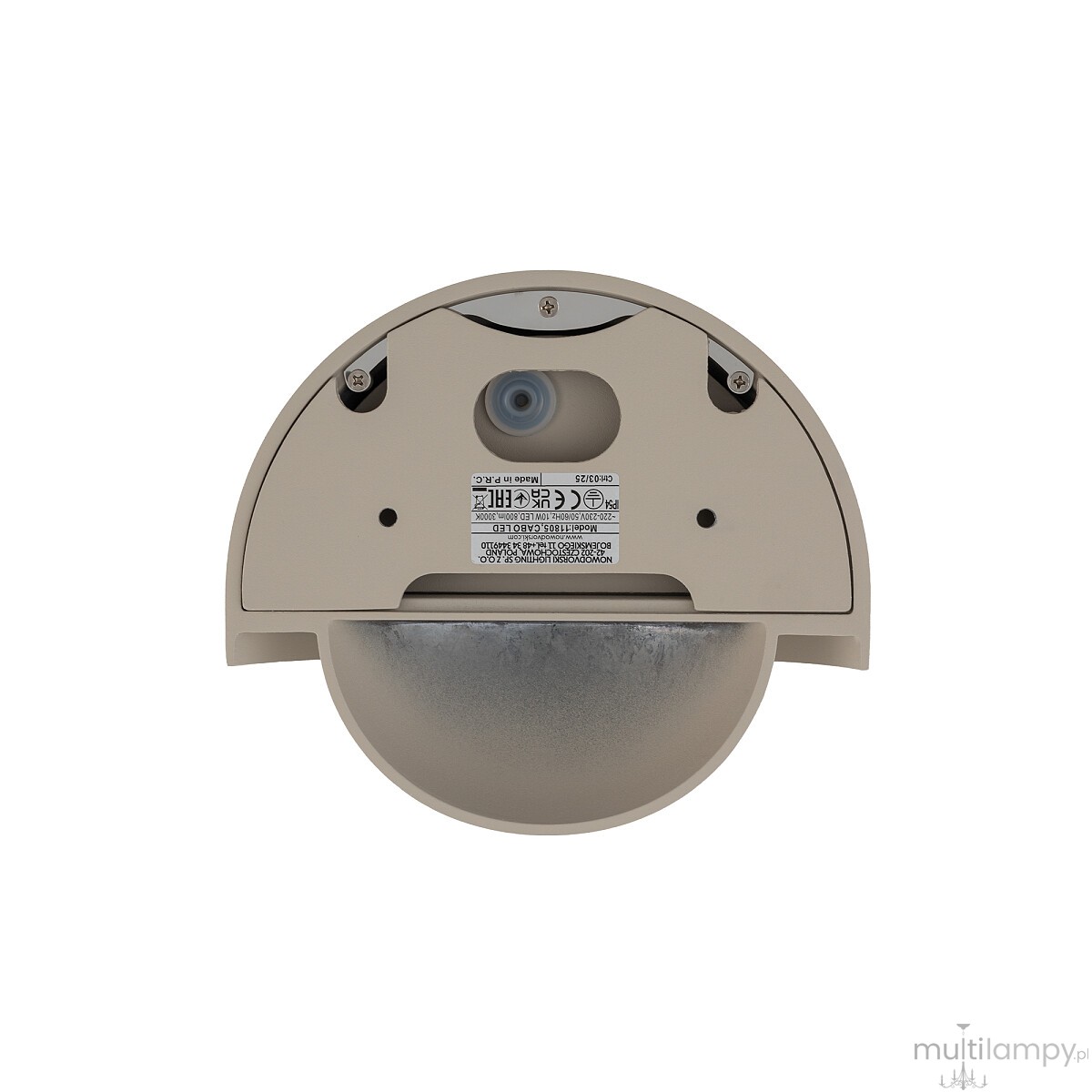 Cabo kinkiet elewacyjny LED 10W 3000K IP54 beżowy 11805