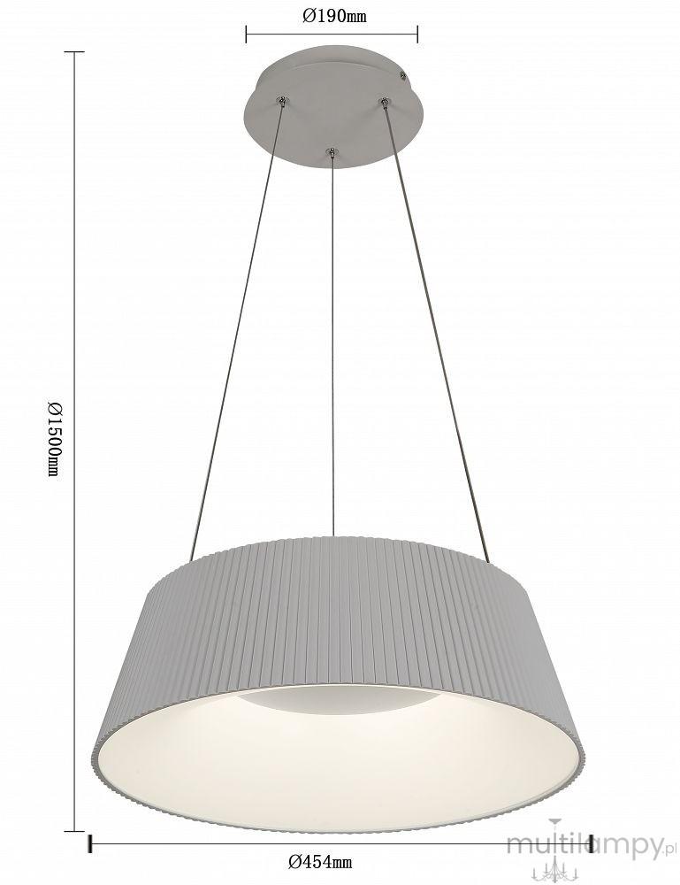 Sella lampa wisząca LED 25W CCT biała 6222-0106