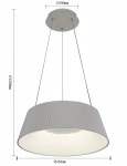 Sella lampa wisząca LED 25W CCT biała 6222-0106