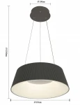 Sella lampa wisząca LED 25W CCT antracyt 6222-0150