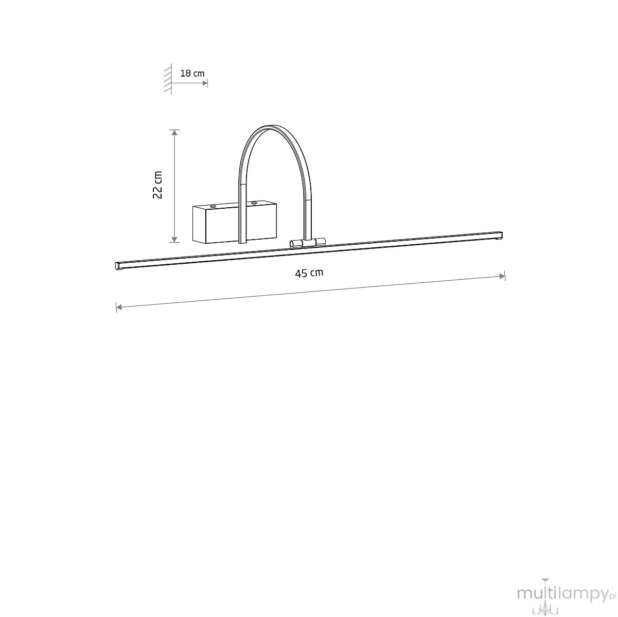 Artline S kinkiet LED 4W 3000K biały 11955