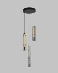 Cilindro lampa wisząca 3xLED 27W czarna 6223-0310