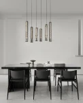 Cilindro lampa wisząca 6xLED 54W czarna 6223-0610