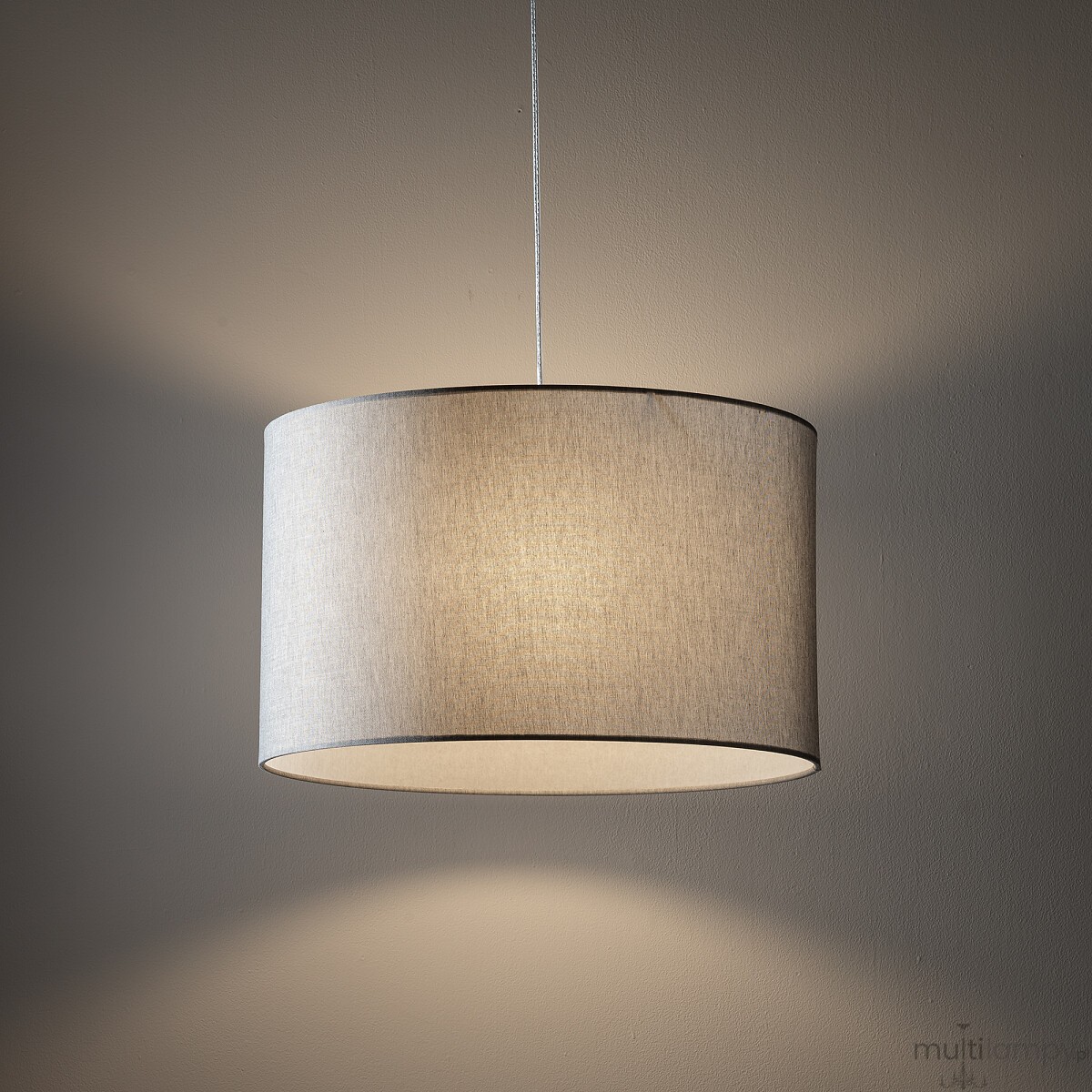 Hotel Mood lampa wisząca 1xE27 chrom/szary 11791