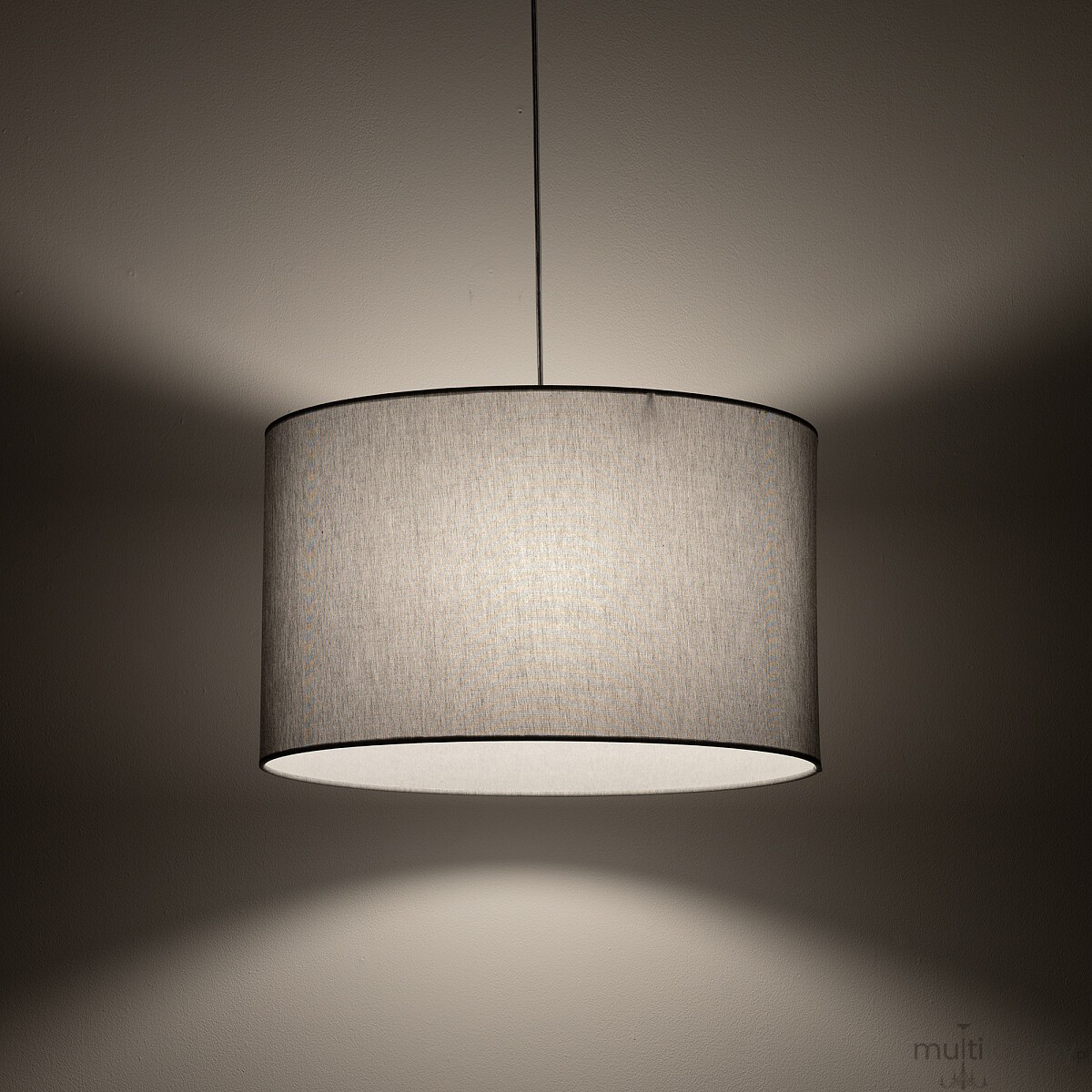 Hotel Mood lampa wisząca 1xE27 chrom/szary 11791