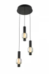 Ronda lampa wisząca 3xLED 24W CCT czarna 6224-0310