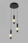 Ronda lampa wisząca 3xLED 24W CCT czarna 6224-0310