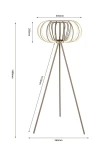 Salo lampa podłogowa LED 48W piaskowa czarna 3033-113S