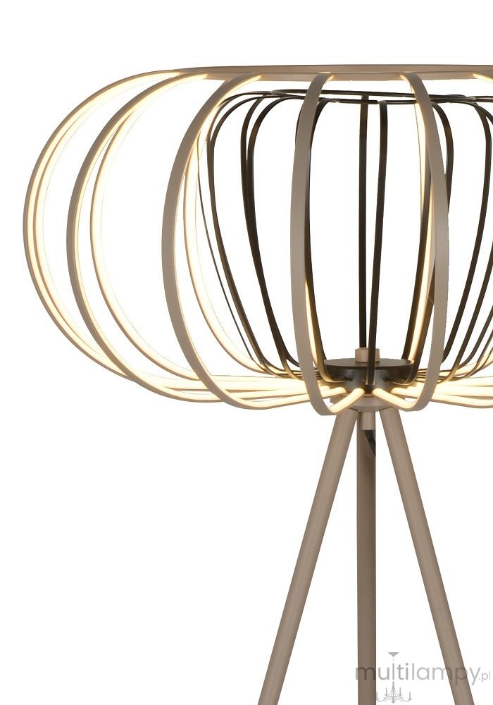Salo lampa podłogowa LED 48W piaskowa czarna 3033-113S